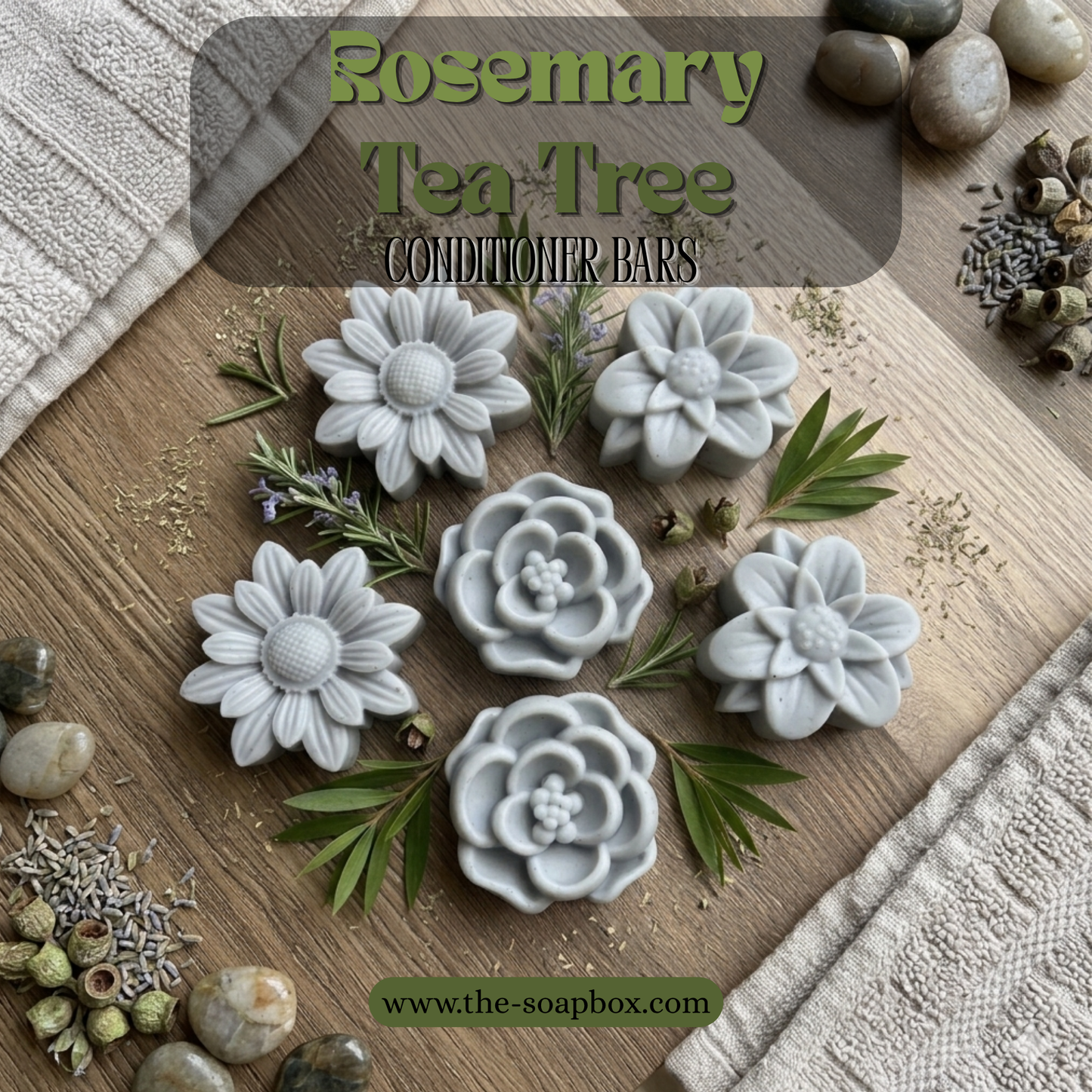 Solid Conditioner - Rosemary & Tea Tree Oil