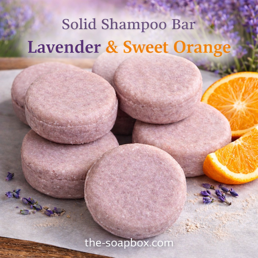Solid Shampoo Bar - ALL Hair Types Lavender & Sweet Orange